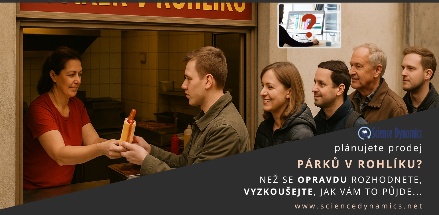 Simulace prodeje párků v rohlíku